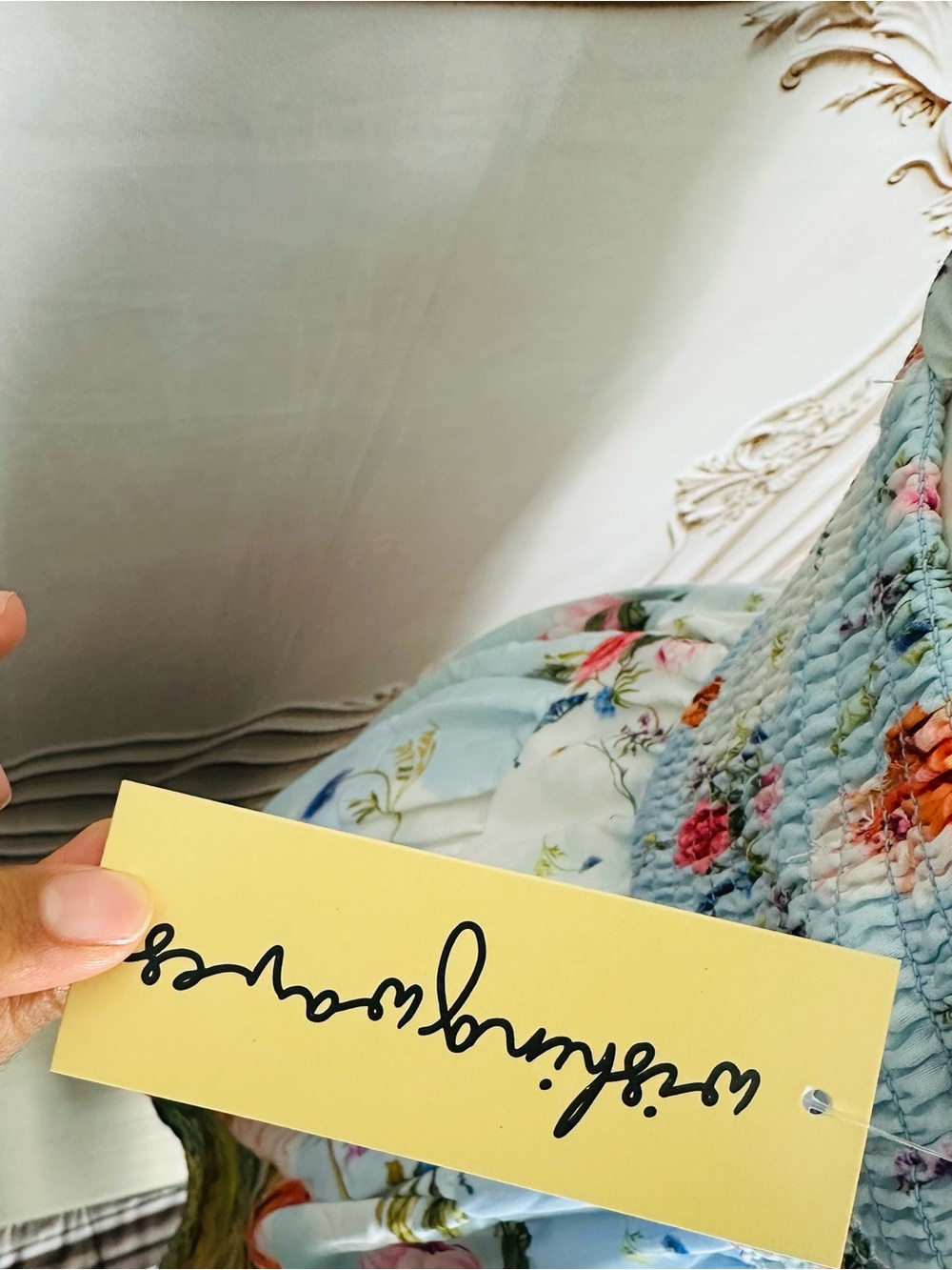 Billabong Pastel Blue Floral Sweetheart Maxi Dress - Picture 12 of 13